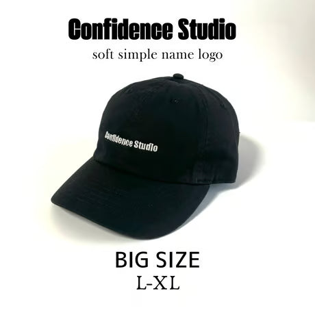 confidence studio soft confids name logo cap