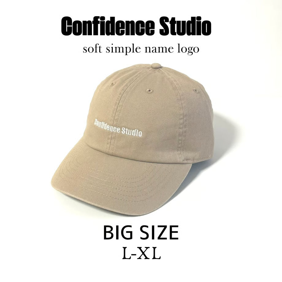 confidence studio soft confids name logo cap