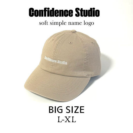 confidence studio soft confids name logo cap