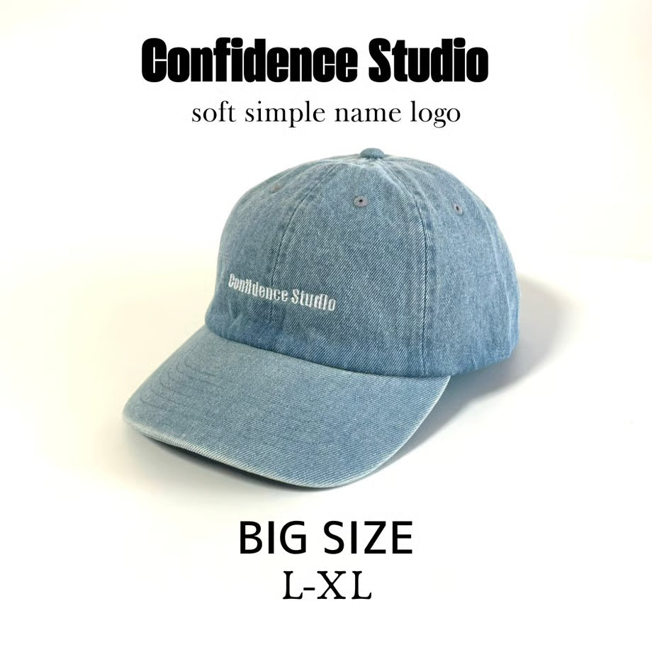 confidence studio soft confids name logo cap