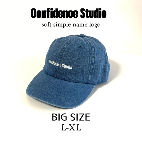confidence studio soft confids name logo cap