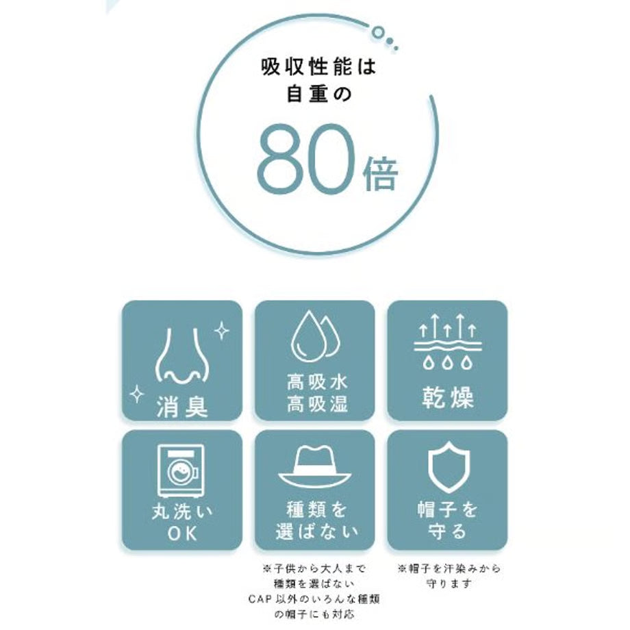 J-SWET 帽子の汗止め（おでこ用）