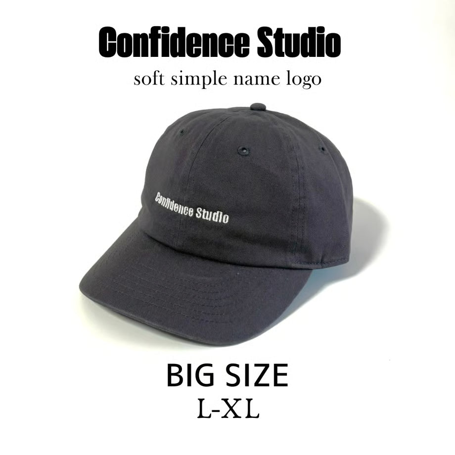 confidence studio soft confids name logo cap