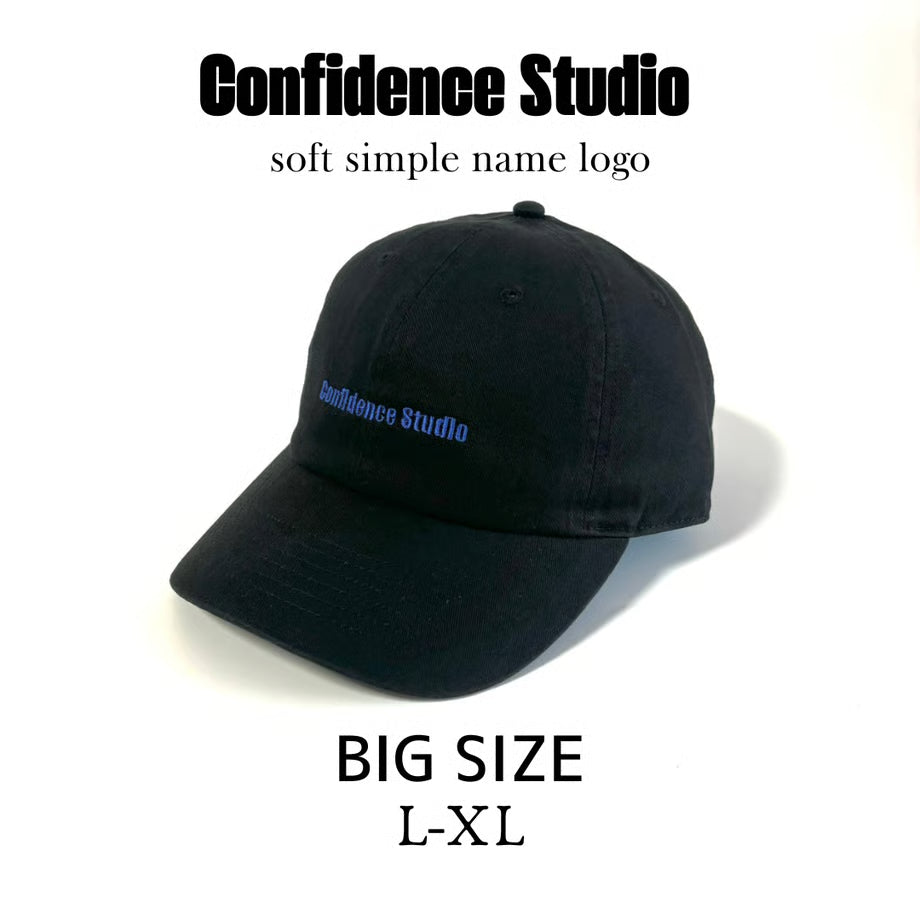 confidence studio soft confids name logo cap