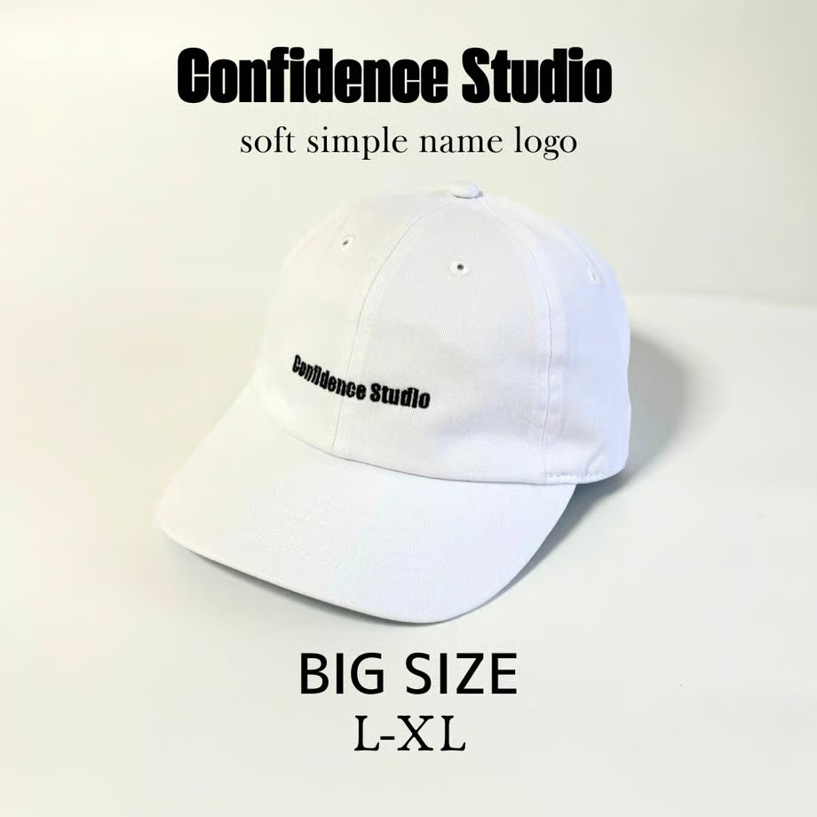 confidence studio soft confids name logo cap