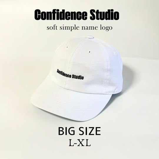 confidence studio soft confids name logo cap