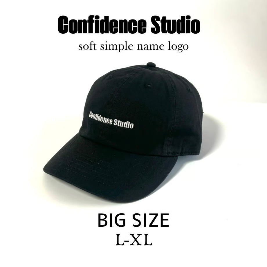 confidence studio soft confids name logo cap