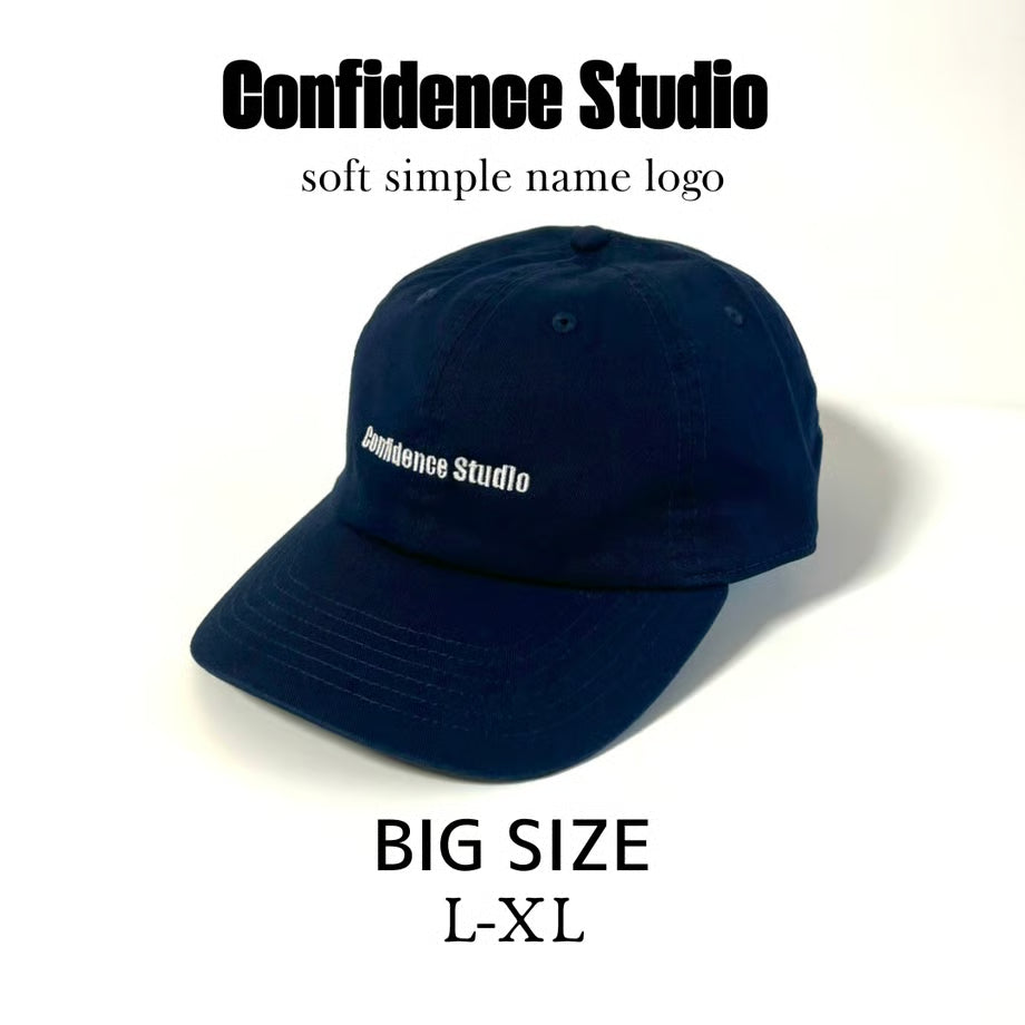 confidence studio soft confids name logo cap